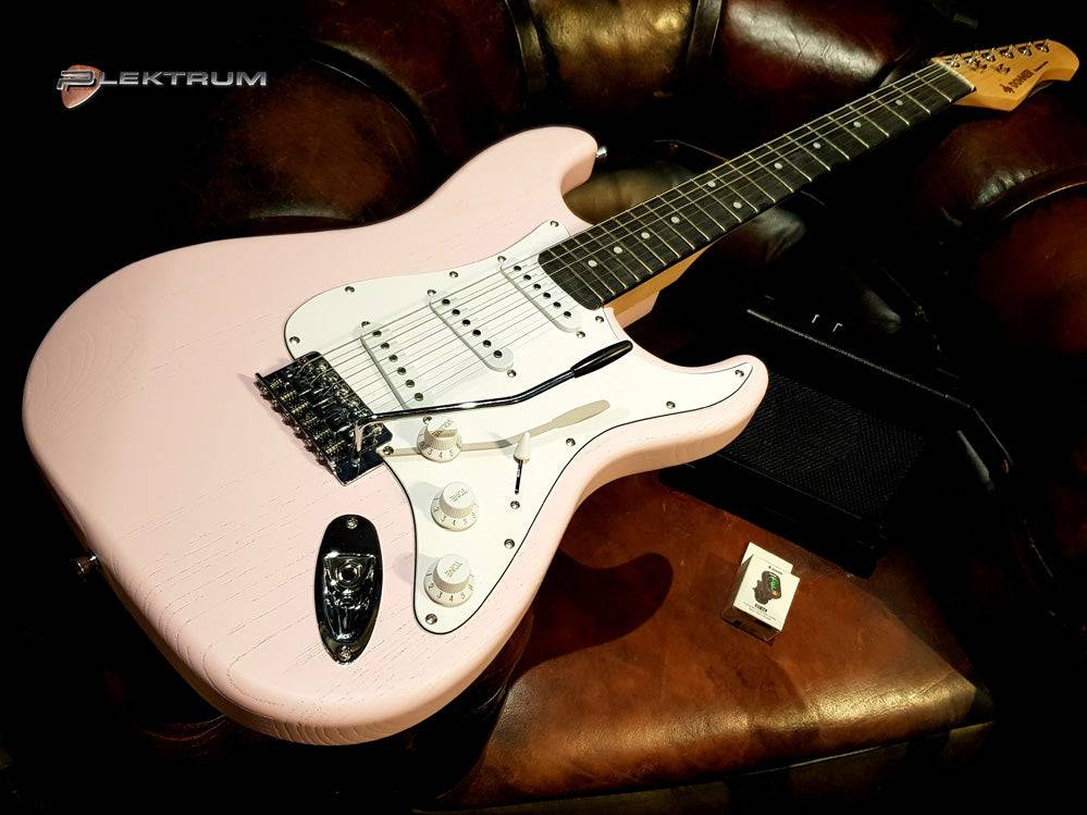DONNER komplet El-guitar sæt - Pink