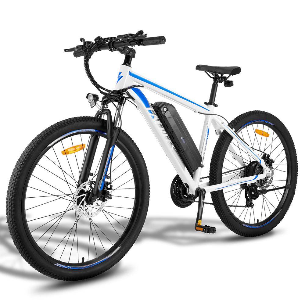 Fafrees F28 MT Elcykel 27,5  Hjul 250W Motor LCD-display 48V 14,5AH Stadselcykel 21 Växlar Topphastighet 25 km/h blå/vit