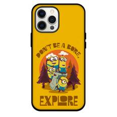 Minions Phone Case For iPhone Samsung Galaxy Pixel OnePlus Vivo Xiaomi Asus Sony Motorola Nokia - Don't Be A Bore Explore Illustration