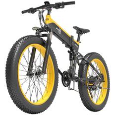 Bezior X1500 Folding Electric Bike for Adults 26'' Fat Tire Mountain Bike 1500w 48V 12.8Ah Battery Shimano 27-speed gul