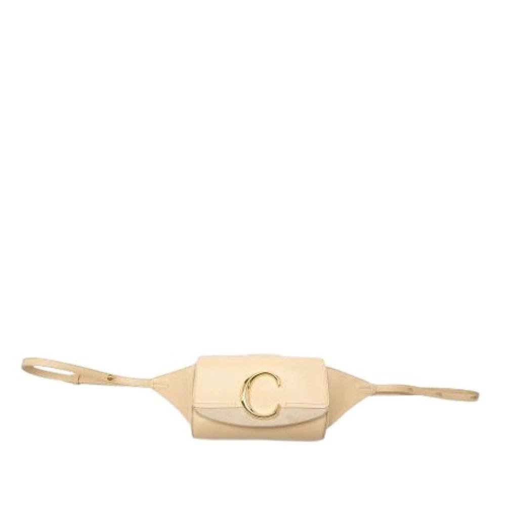 Chloé Pre-owned Pre-owned Bumbag - Vintage - Dame - Beige - ONE SIZE - Læder