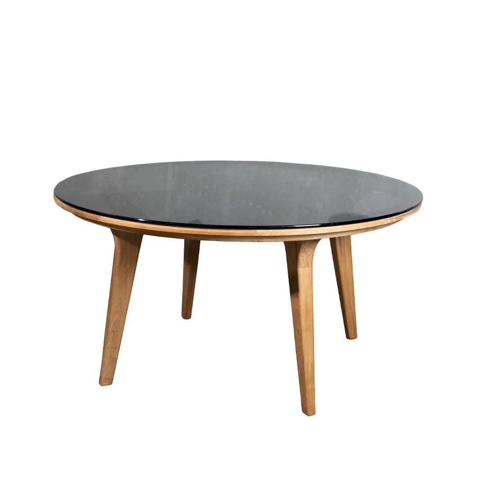 Cane-line Aspect matbord runt Smokey black-teak - Svart