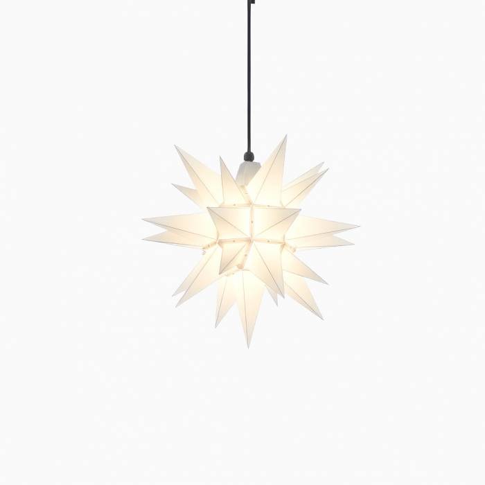 1 x Julstjärna Herrnhuter Ute Vit 40 cm