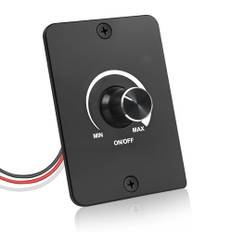 HNCY 12 V dimmer 5 A, LED-dimmer 12 V, DC PWM 12 V dimmerbrytare, steglös dimning, 3 ledningar dimmer, dimmer för LED-lampa lysande remsa jul husbil, båt lastbil husvagn