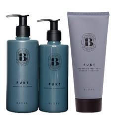 Björk Fukt Shampoo + Balsam + Inpackning TRIO