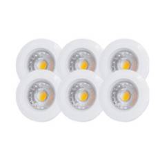 6 Pack Malmbergs Downlight MD-99, LED, 5W, 230V, Vit, AC-chip, IP44 – 2700K