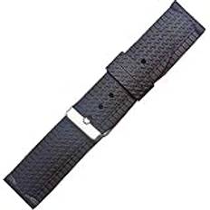 Chtom Rubber iWatch Watch Band Kompatibel med iWatch 38mm 40mm 42mm 44mm iWatch Series 5, Series 4, Series 3 (Färg: Svart/Orange)