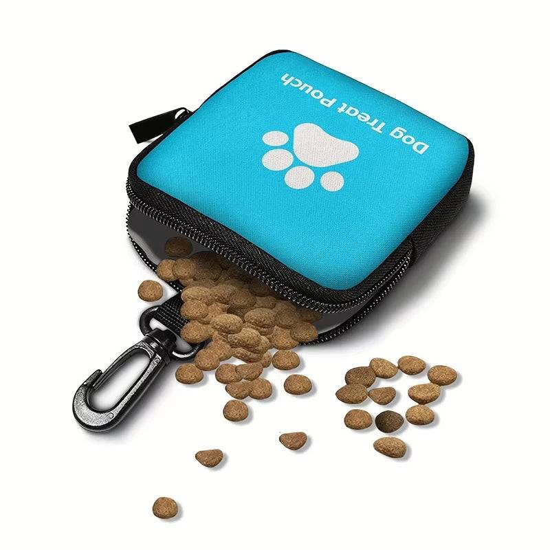 Portable Dog Treat Training Bag with Belt Clip - Blue