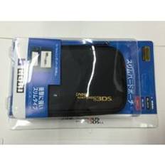 Svart/blå/röd reseförvaring bärväska hård väska för nintendo 3ds ny 3ds eva påse skyddande handväska