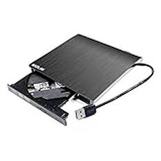 Bärbar USB 3.0 extern DVD CD ROM-spelare optisk enhet, för MSI Gaming Laptop GL GL63 GL65 GL73 GL75 9sdk Trident 3 X C Plus stationär PC-dator, allt-i-ett popup 8X DVD-R/RW 24X CD-R-läsare