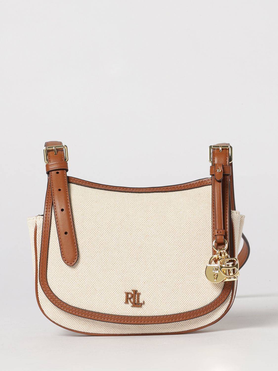 LAUREN RALPH LAUREN Marcy Tasche aus Canvas und Leder - OS