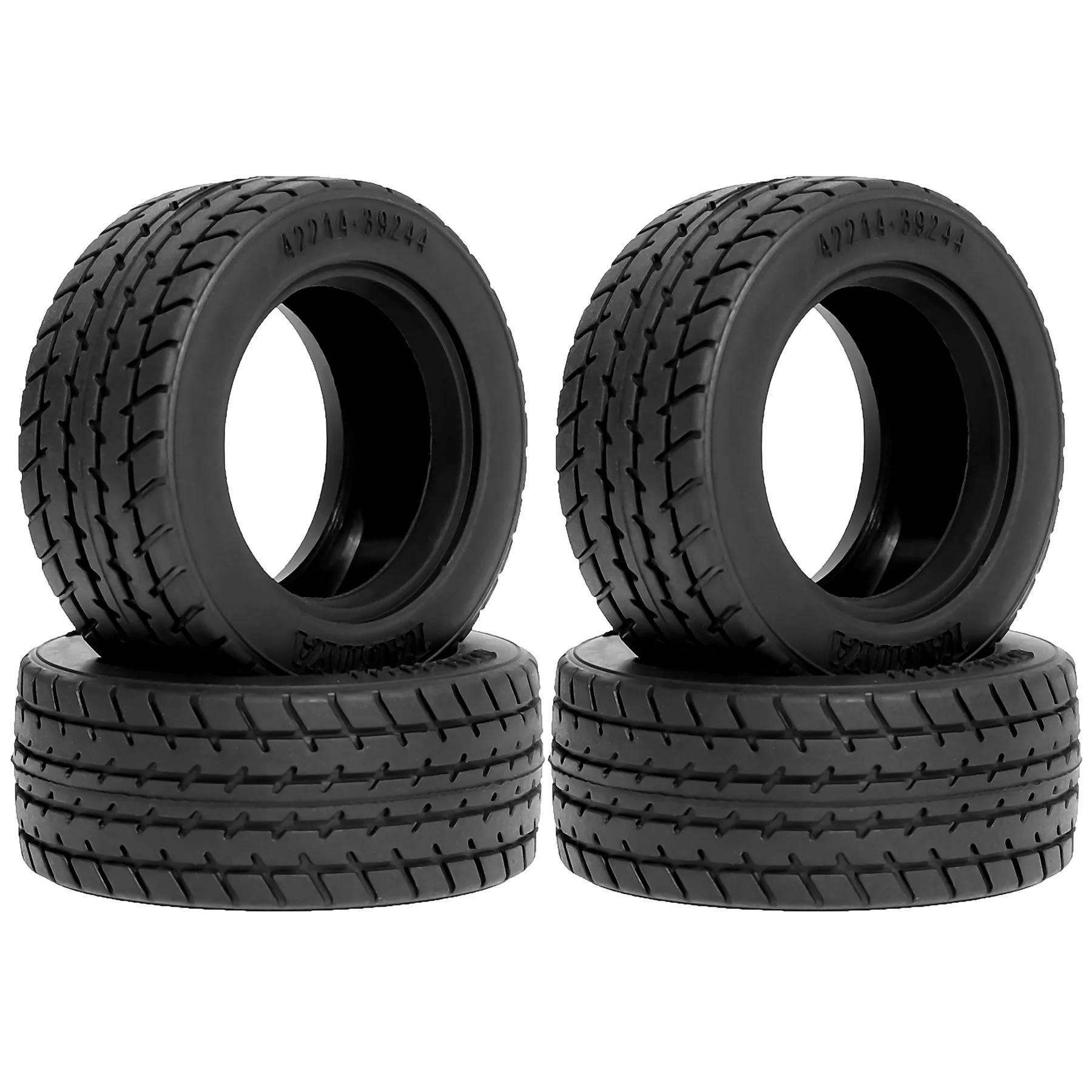4pcs 60D M-Grip Radial Tires 50684 Set for Tamiya M-Chassis Sakura Traxxas HSP HPI Kyosho 1/10 Scale RC On-Road Drift Touring Ca