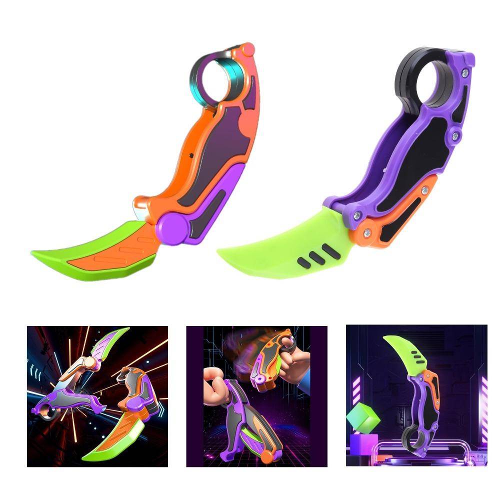 3D-printad klo-kniv Fidget-leksak, Hopfällbar EDC Sensorisk Leksak, Anti-ångest Stresslindrande Tillbehör För ADHD, & Vardagslek blue