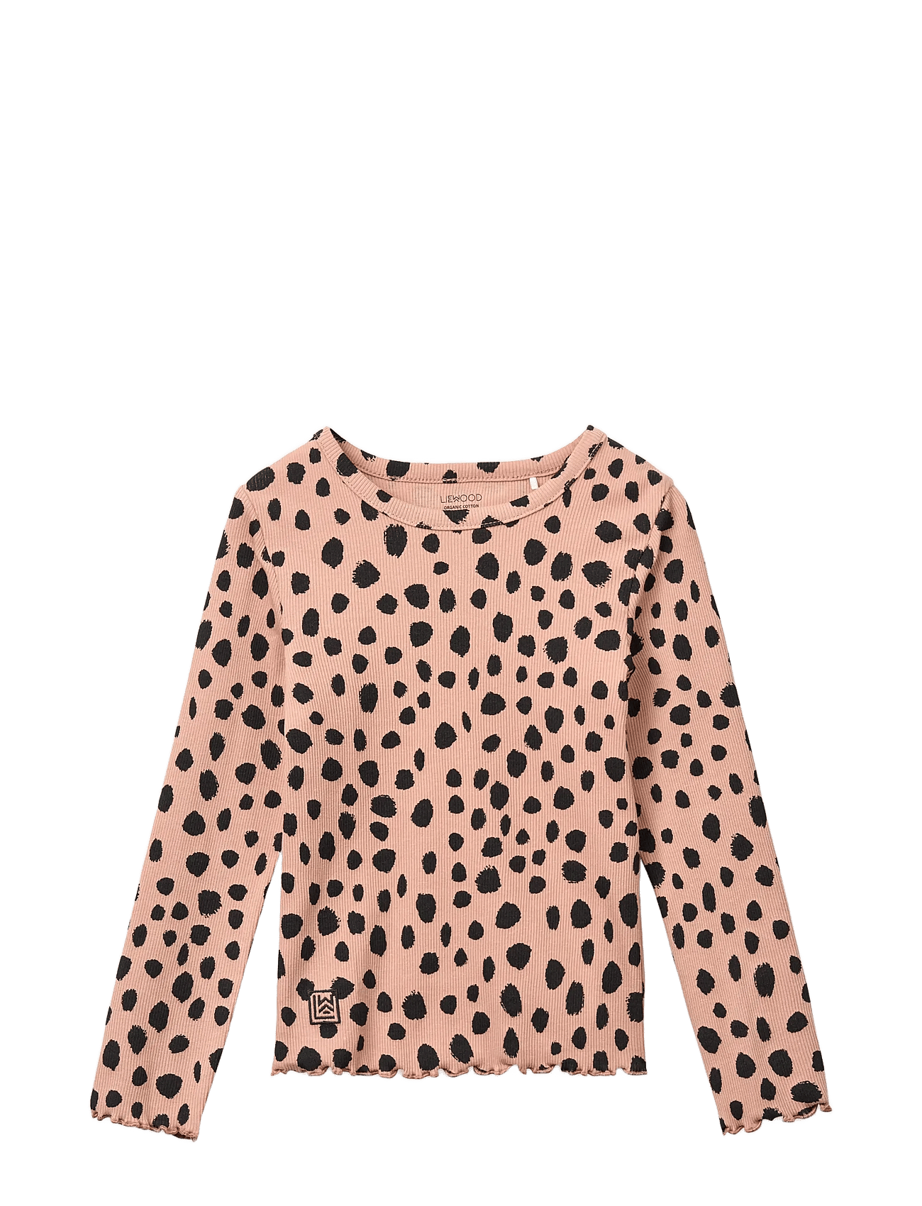 Liewood Nieve Printed Longsleeve Rib T-Shirt - Pink - 110/116