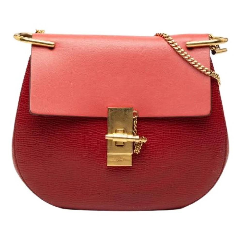 Chloé Pre-owned Pre-owned The Drew - Vintage - Dame - Rød - ONE SIZE - Læder