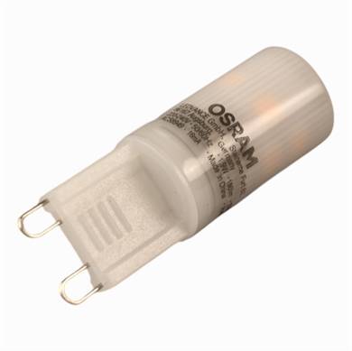 LED G9 pære som erstatning for halogenpære.