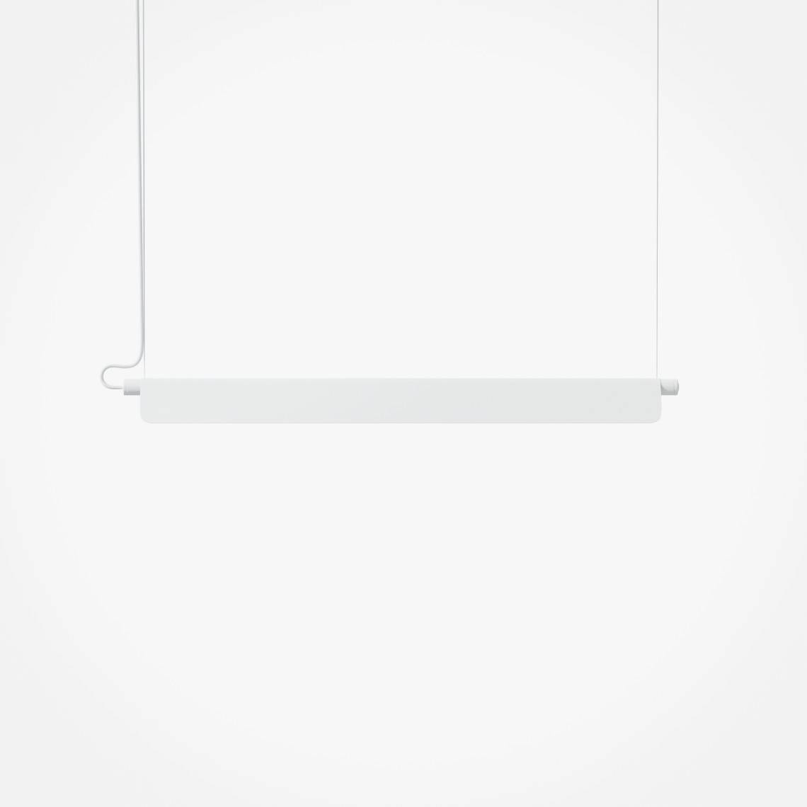 Loftlampe IZL, Farve Hvid, Design 100 cm – Med skærm