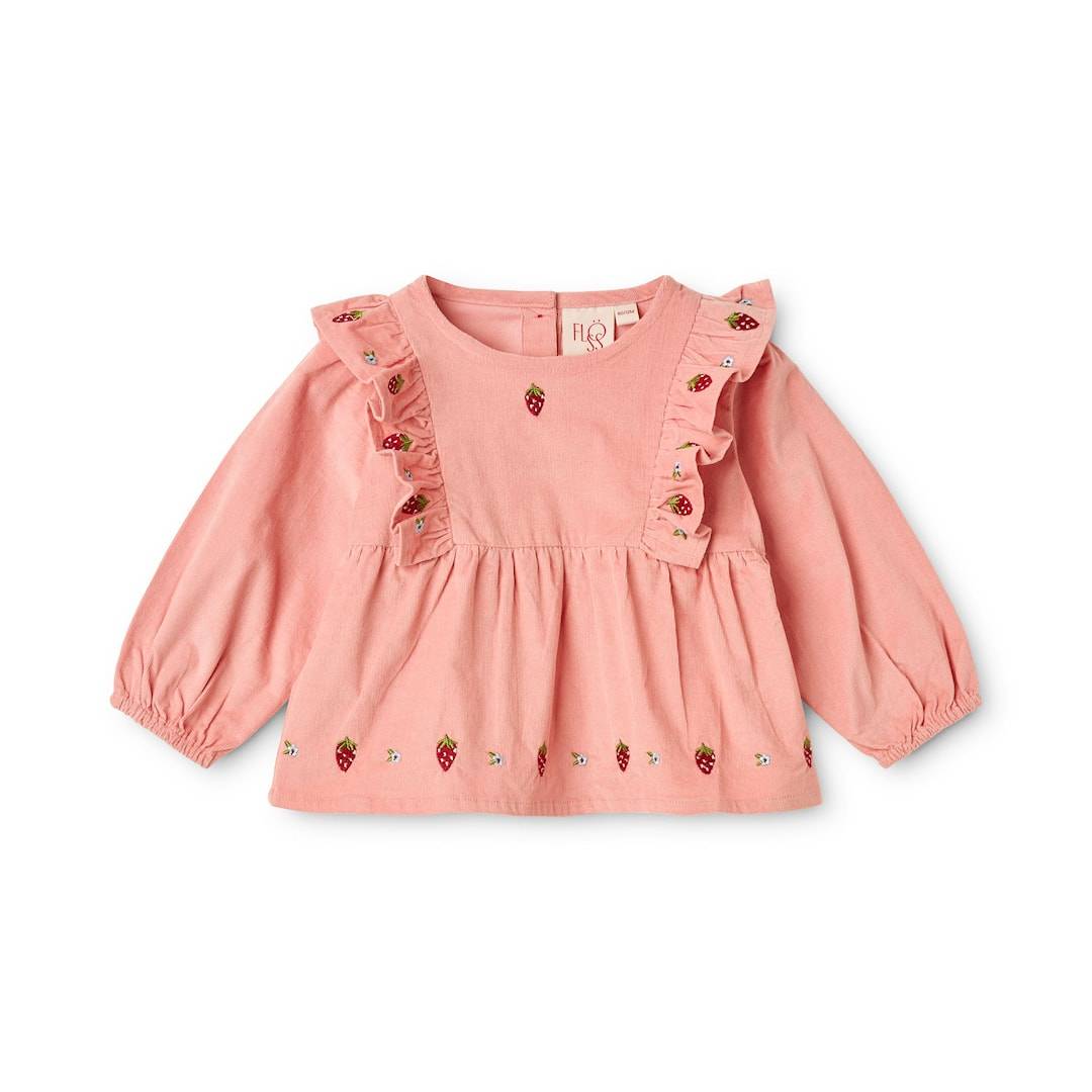 Flöss Belle Blus Warm Pink Warm Pink 80 cm Rosa 80 cm Flickor