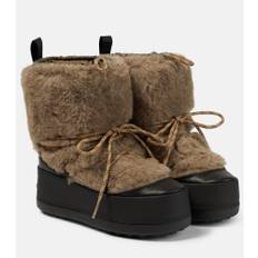 Max Mara Teddy shearling ankle boots - beige - EU 35