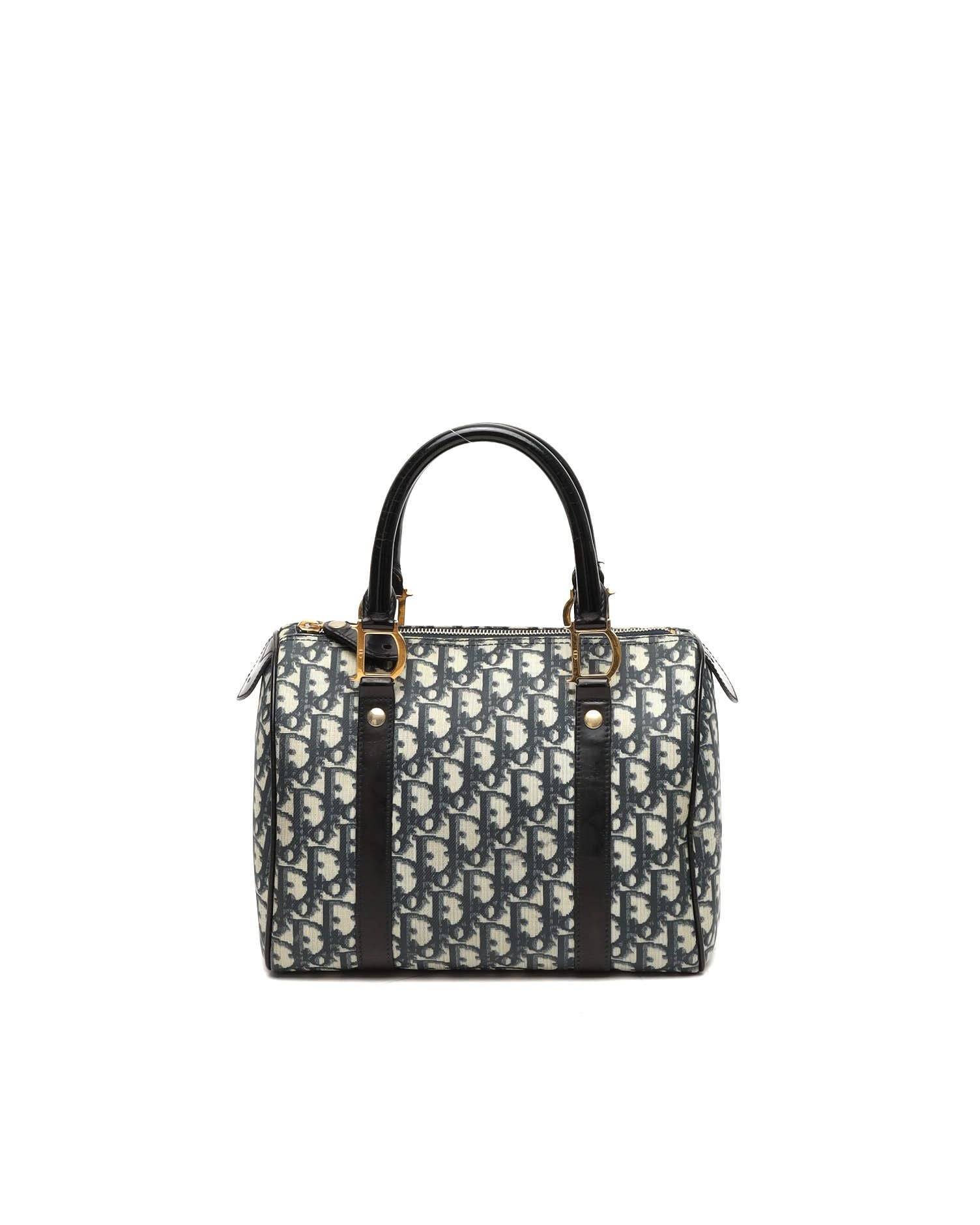 Christian Dior Trotter Boston Bag - Navy - One Size