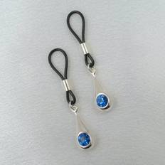 Sylvie Monthulé - Nipple Jewelry Blue Crystal | Silver