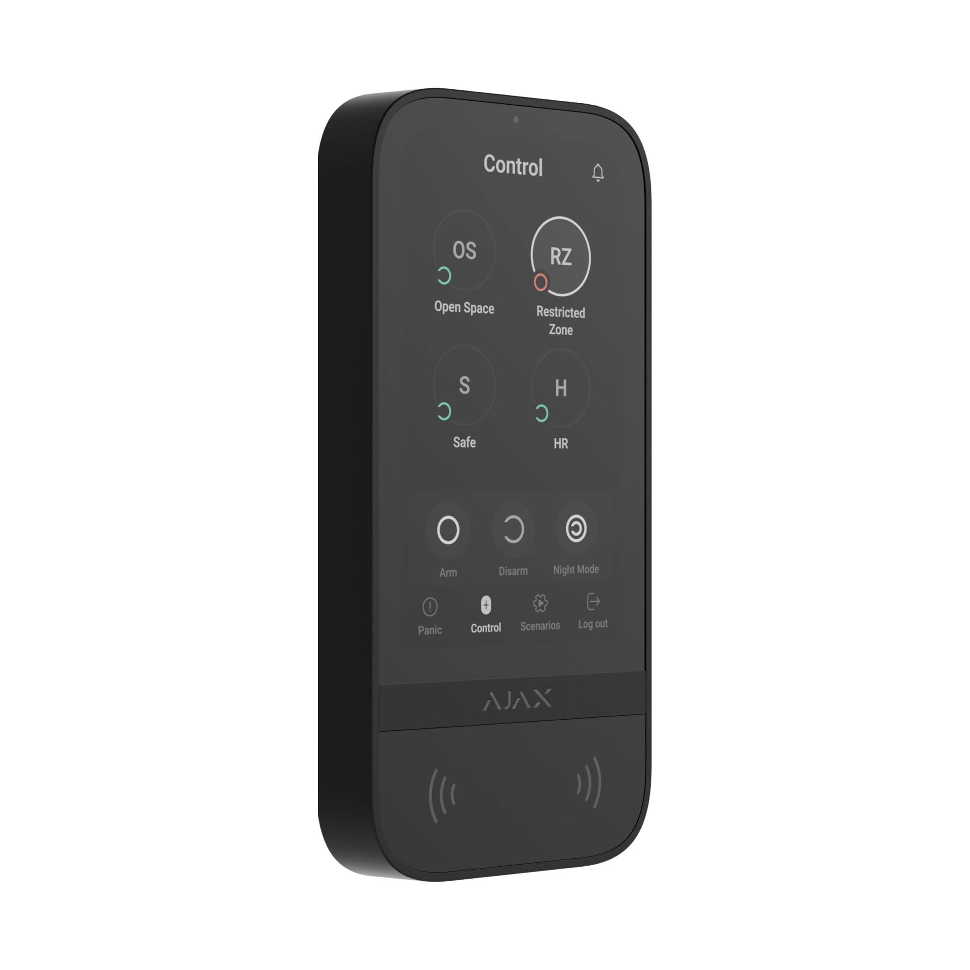 BETJENINGSPANEL, Keypad Touchscreen Sort