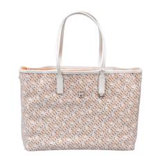 Tommy Hilfiger, Tasker , Dame, Beige, ONE SIZE, Bomuld, Bomuldstote taske med lynlåslukning