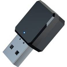 Usb trådlös bluetooth 5.1 sändare mottagare dongle musikmottagare adapter 3.5mm aux för laptop tv pc bil skrivbord