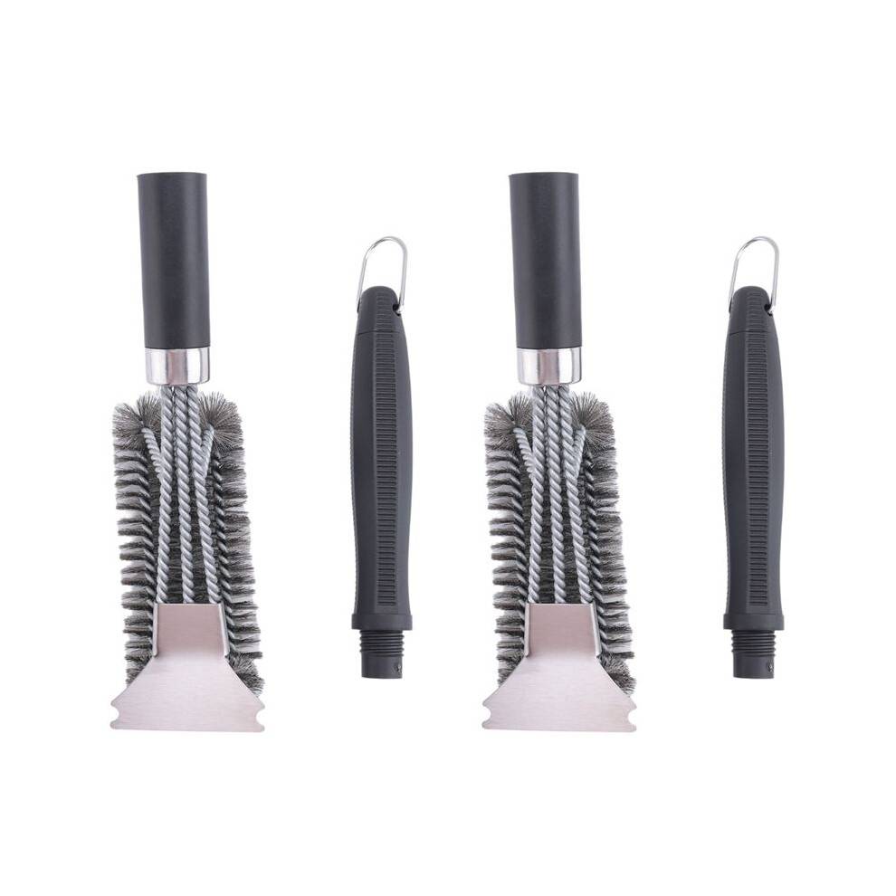 2X Grill Brush and Scraper Bristle Free, BBQ Accessories Grill Brush for Outdoor Grill, Safe Stainless Steel BBQ Brush
