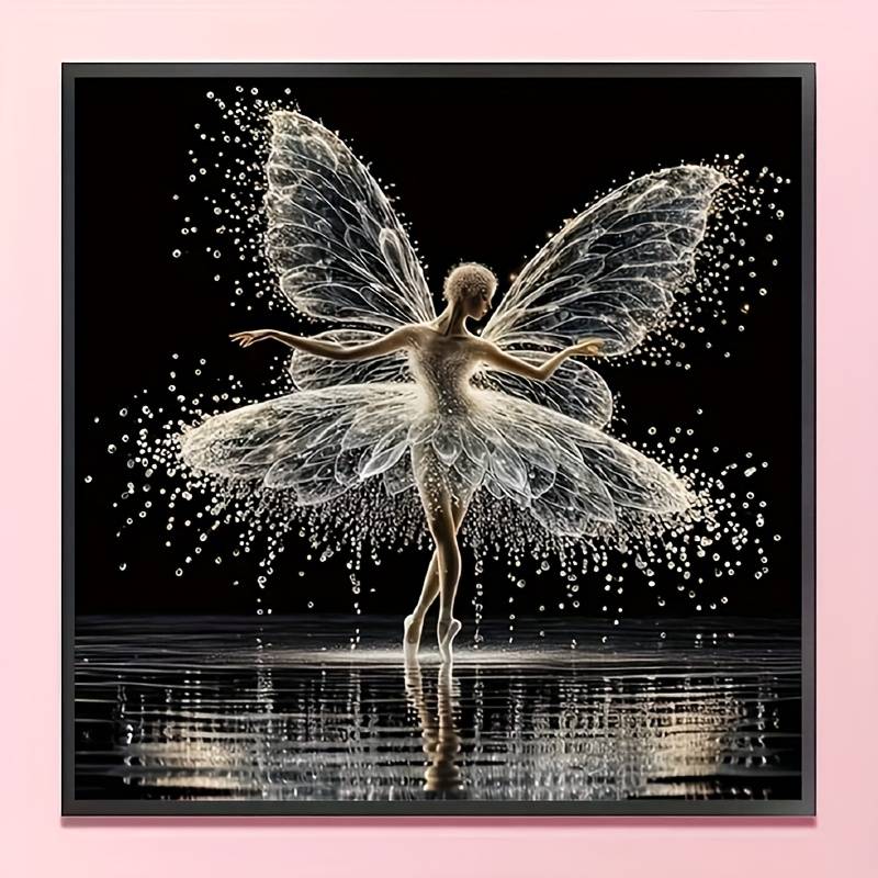 Diy Diamond Painting Set - No Frame | Dancing For Home Decoration, Living Room, Bedroom | Handicraft Gift Idea (20x20cm / 7.87x7.87inch)