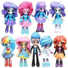 Leksaksmodell 9 st My Little Pony Equestria Girls Figurer 12 cm Monster High Dolls