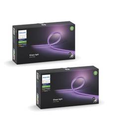 Philips Hue - 2x Lightstrip Outdoor 5m - White & Color Ambiance - Bundle - Fri fragt og klar til levering - Prismatch