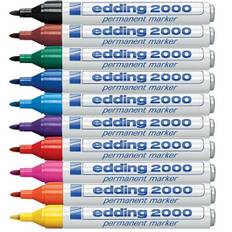 Edding 2000 permanent marker med rund spids 1,5 - 3 mm - 10 pr. æske