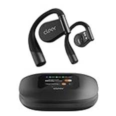 Cleer ARC 3 Open Ear-hörlurar – Dolby Audio, Snapdragon Sound True Wireless Earbuds, 50 timmars batteri, Bluetooth 5.4, IPX 7, Multi-Point, Smarta kontroller, Trådlös laddning Smart fodral, Comfort