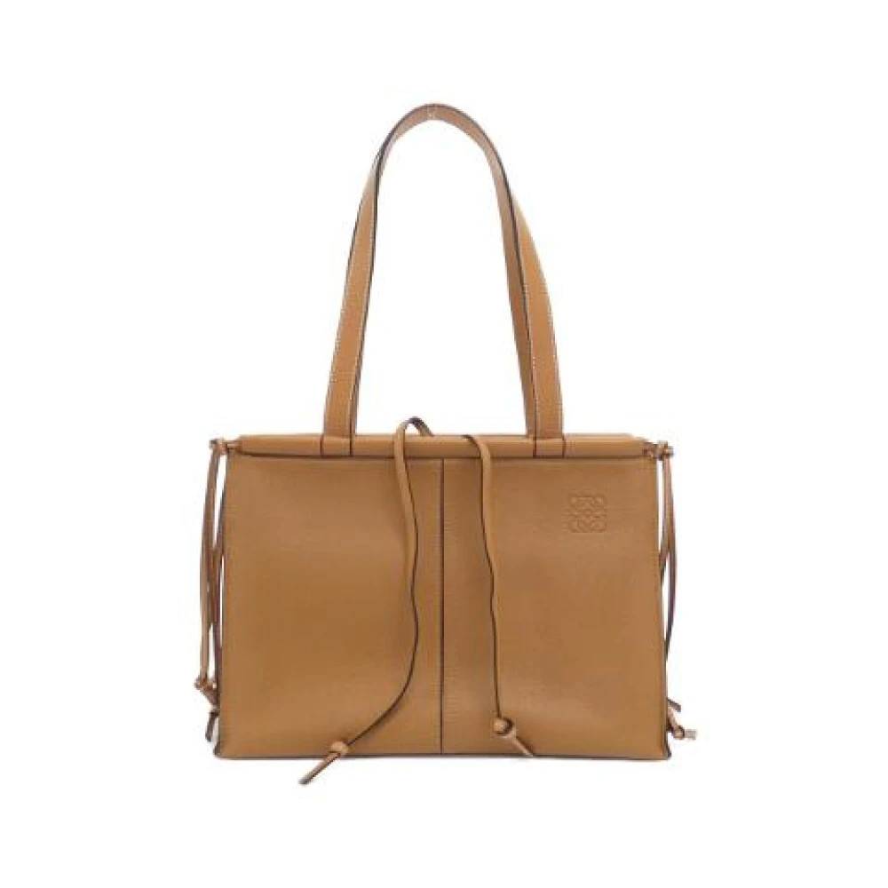 Loewe Pre-owned Pre-owned Cushion Tote Small Calf Tote Bag - Vintage - Dame - Brun - ONE SIZE -