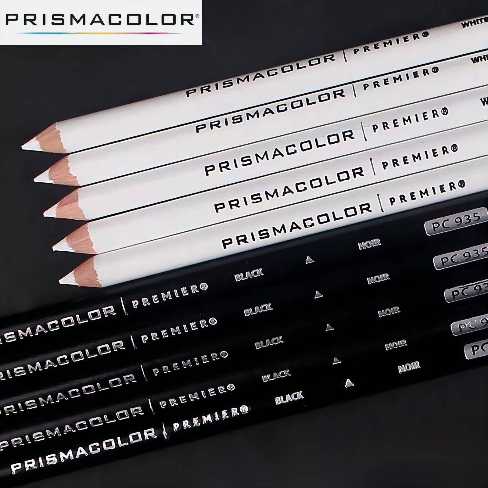 5 st PRISMACOLOR oljefärgade pennor Premier Art Professional Svart Vit PC935 PC938 Målning Ritning Färg Penna Tillbehör