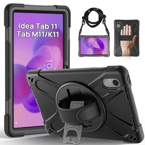 Gerutek fodral för Lenovo Idea Tab 11 2025/Tab M11 2024/Tab K11, svart