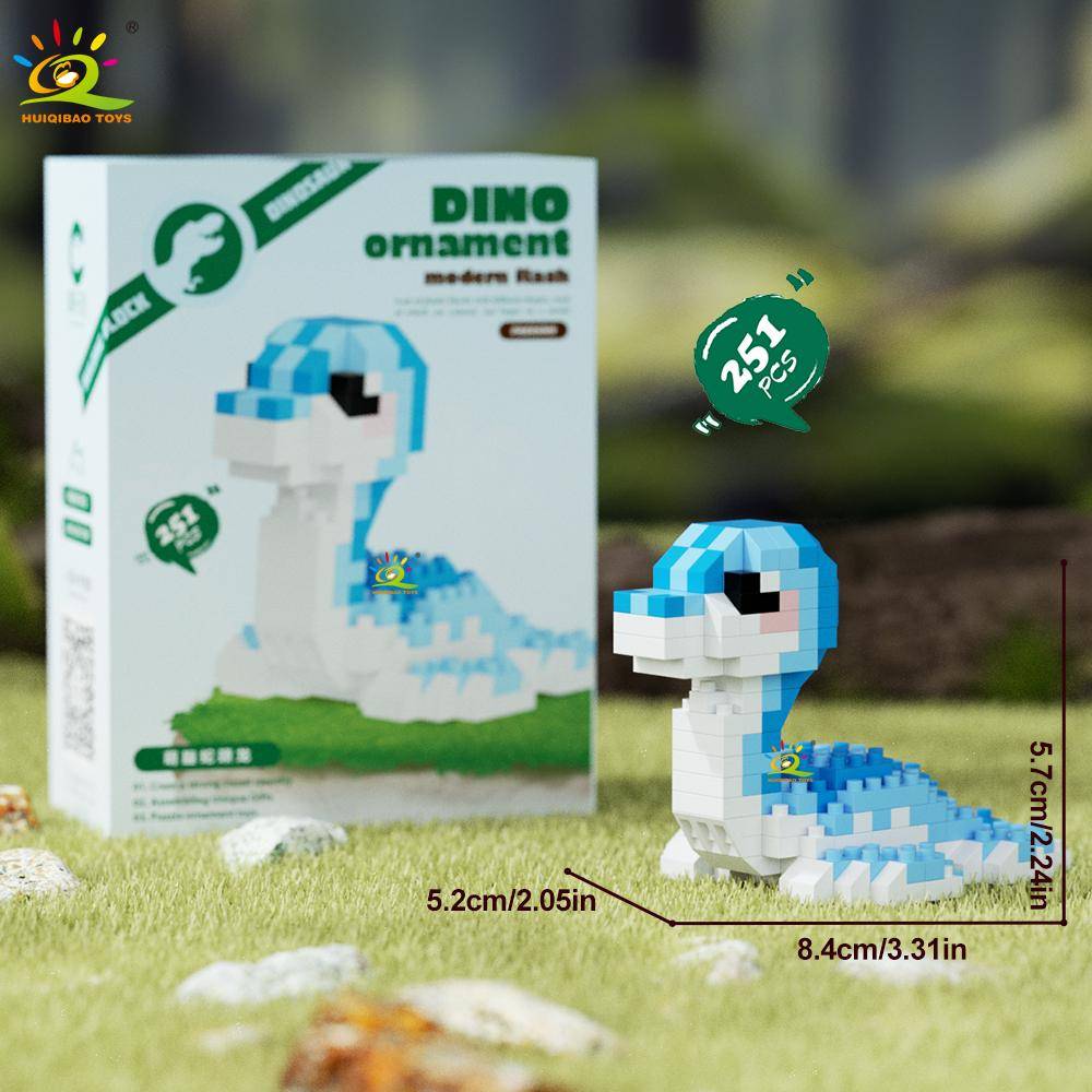 MOC Colorful Dinosaur Micro Building Blocks Triceratops Tyrannosaurus Diamond Brick Toy for Kids Desk Decor