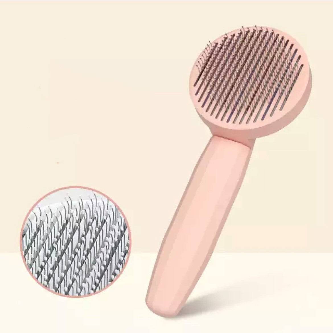 SelfClean - Innovativ kattborste för vård - Rosa