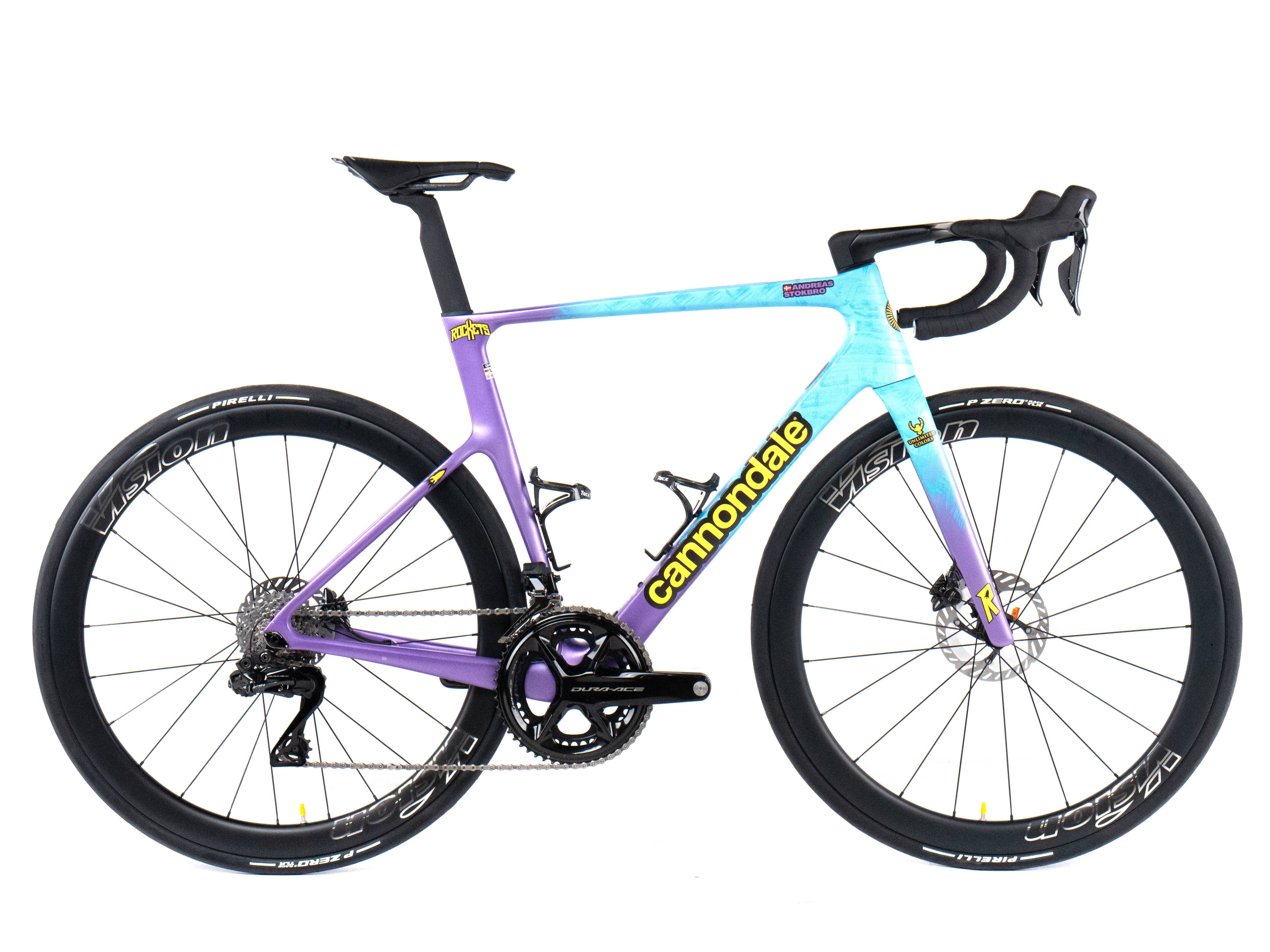 Cannondale Supersix Evo 2025 Andreas Stokbro size 56 Team Unibet Tietema Rockets Shimano Dura-Ace Di2 2x12sp - Bikeroom / 56 / Team Unibet Tietema Rockets