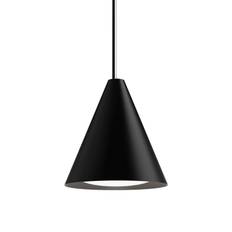 Louis Poulsen Designer hængelampe Keglen, dæmpbar, Sort, Stue/spisestue, Aluminium, Design