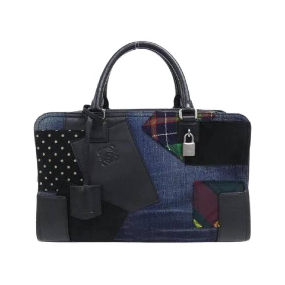 Loewe Pre-owned - Pre-owned Junya Watanabe Amazona Kalv Bomull Lamm Handväska Vintage - Dam - ONE Size - Bomull
