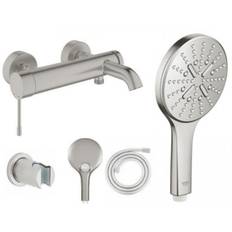 Grohe Essence New komplet badekararmatur m/SmartActive - Supersteel