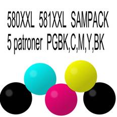 Canon kompatibel PGI-580XXL CLI-581XXL Value pack 2078C005