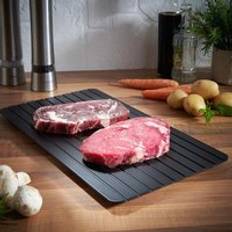 Snabb upptiningsbricka tina fryst mat k&#xF6;tt frukt snabbupptining tallrik bord premium upptiningsbricka k&#xF6;k prylverktyg - 35.5 x 20.5 x 0.2cm