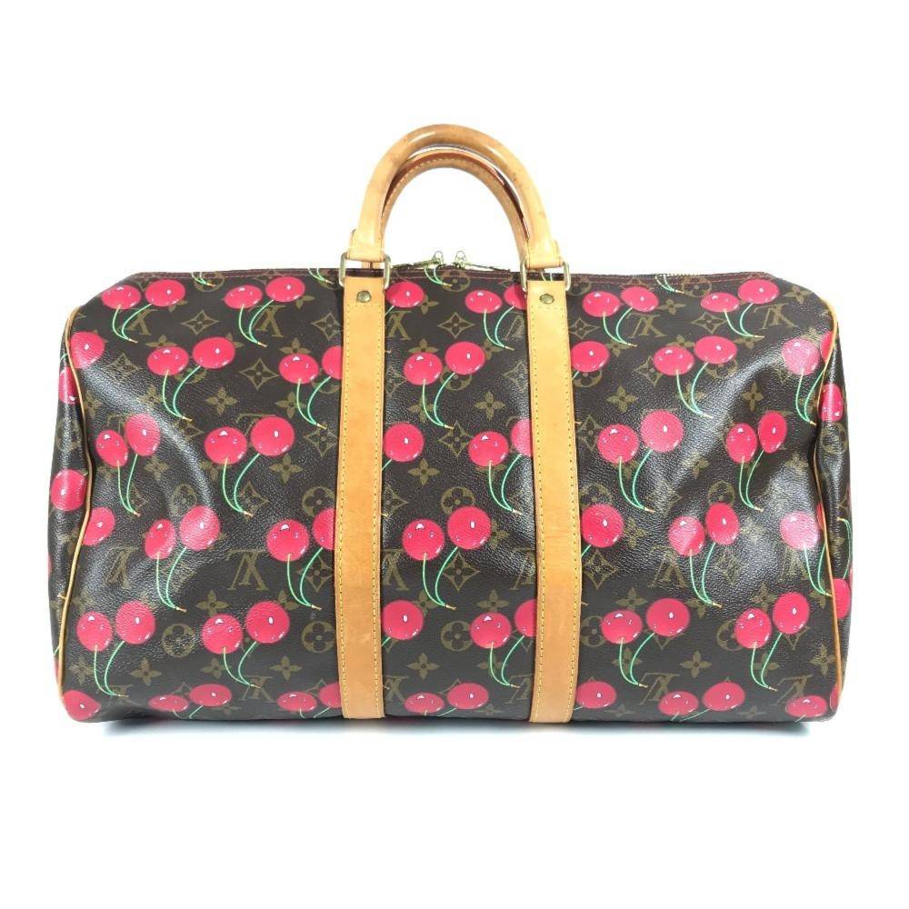 Louis Vuitton Vintage Keepall Stl. - Handväskor Från Magasin - Red (L 26cm x W 45.5cm x D 20cm)