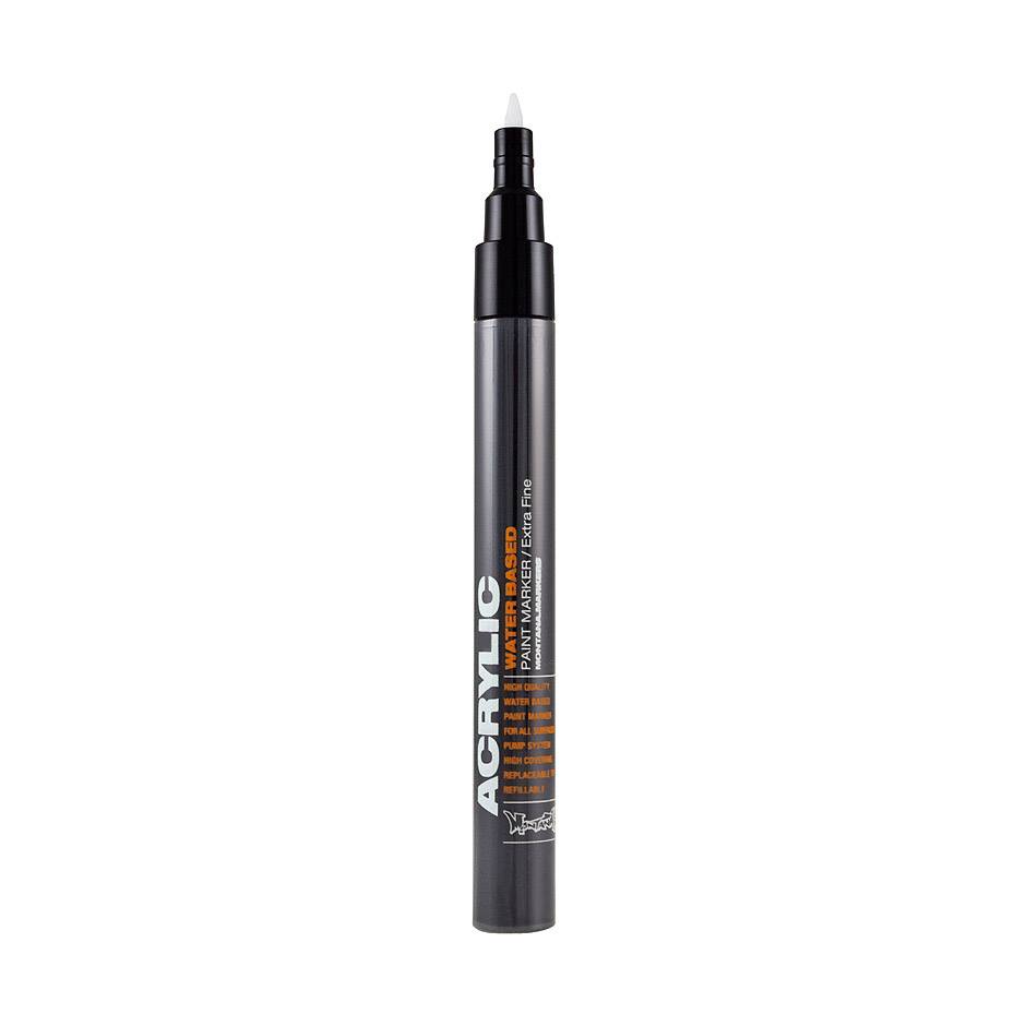 Montana ACRYLIC Marker 0.7mm Extra Fine (Montana ACRYLIC marker: M1100 Outline Silver)