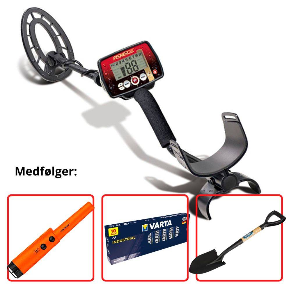 Fisher F22 metaldetektor + "All you need" - pakke