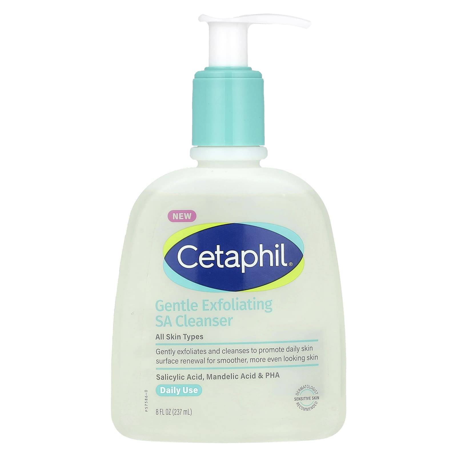 Cetaphil, Gentle Exfoliation SA Cleanser, 8 fl oz (237 ml) blue
