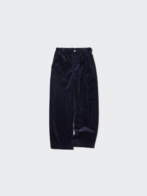 Uniqlo - Corduroy Barrel Trousers - Navy - 7-8 Years (130cm)